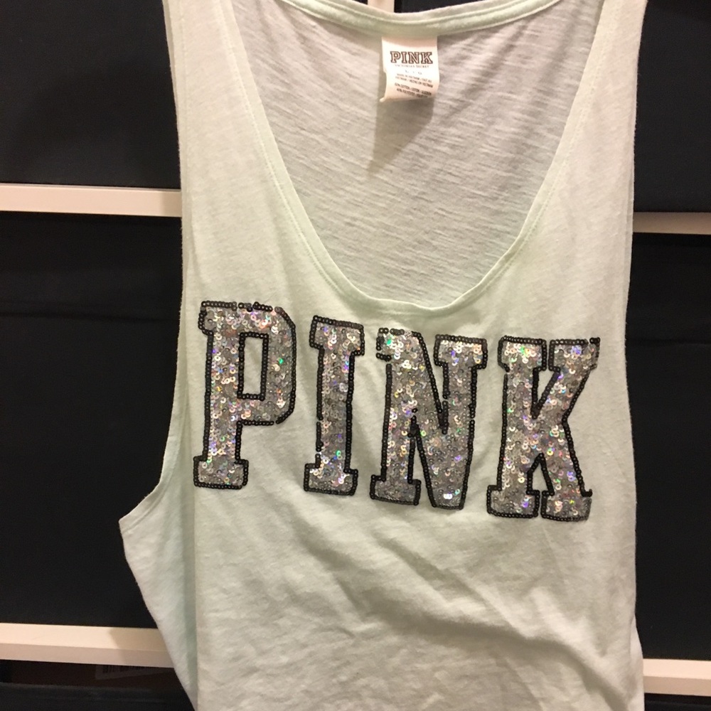 Tank from Pink. Light blue.